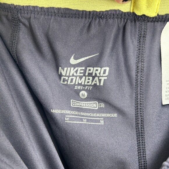 NIKE Pro Combat Women's Purple Animal Print Cropped Workout Leggings Size Medium - Picture 5 of 6